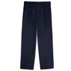 Boys 8-20 Husky French Toast School Uniform Modern-fit Adjustable-waist Double-knee Pleated Pants, Boy's, Size: 16 Husky, Blue (navy)