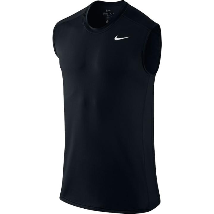Big & Tall Nike Dri-fit Base Layer Fitted Cool Sleeveless Top, Men's, Size: Xl Tall, Grey (charcoal)