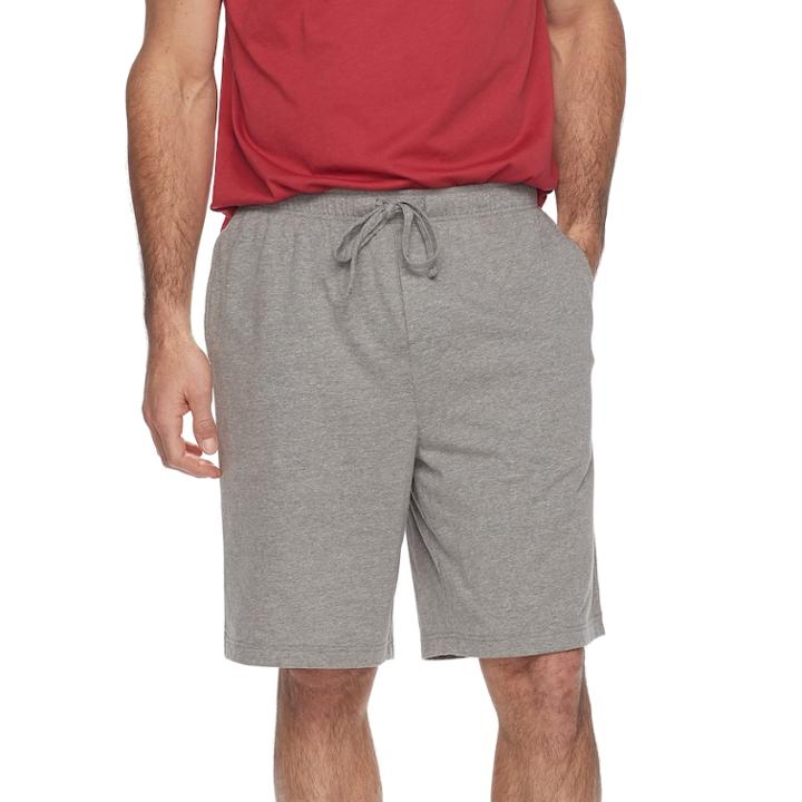 Men's Croft & Barrow&reg; True Comfort Solid Sleep Shorts, Size: Small, Med Grey