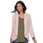 Juniors' About A Girl Oversized Boyfriend Blazer, Size: Xl, Light Pink