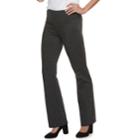 Women's Apt. 9&reg; Tummy Control Ponte Bootcut Pants, Size: Small, Black