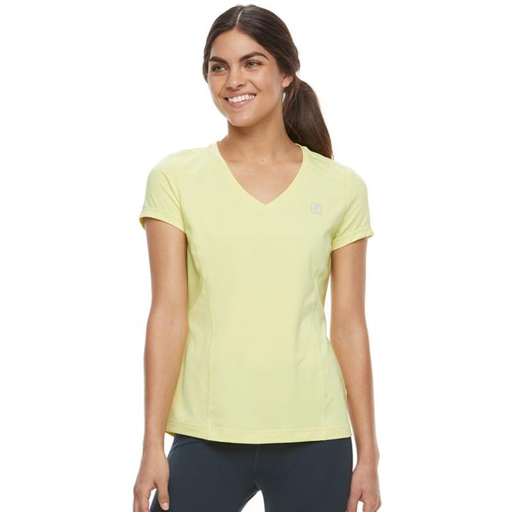 Women's Fila Sport&reg; Essential V-neck Short Sleeve Tee, Size: Xs, Brt Green