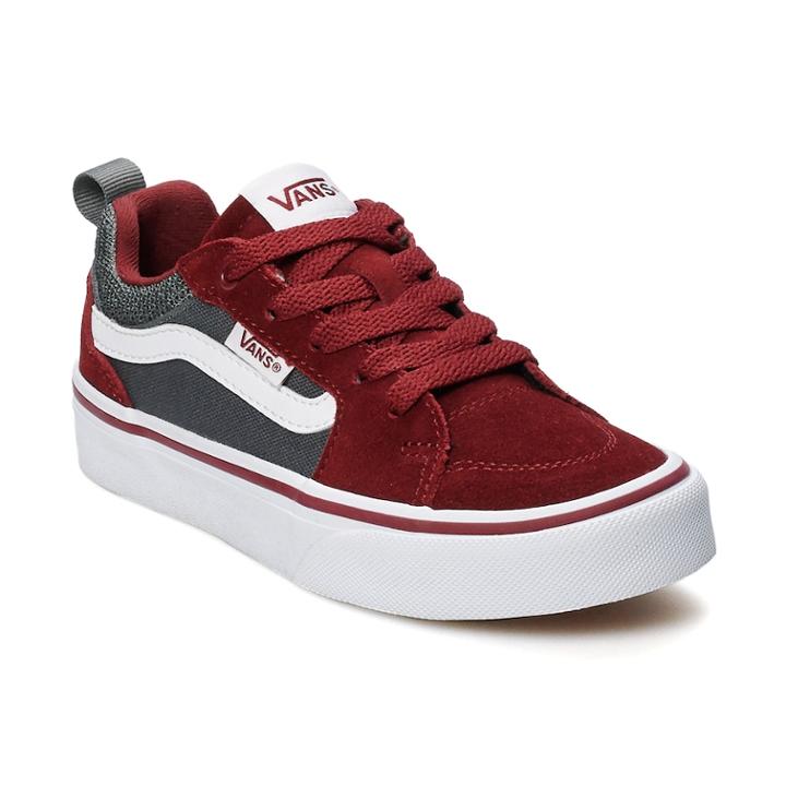 Vans Filmore Boys' Skate Shoes, Size: 11, Dark Red