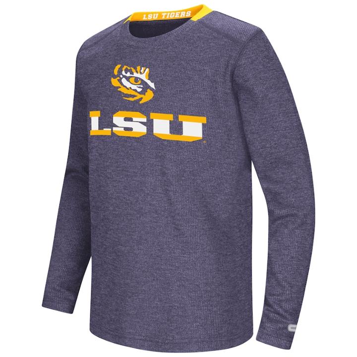 Boys 8-20 Lsu Tigers Wordmark Tee, Size: M(12/14), Drk Purple