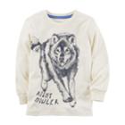 Boys 4-8 Carter's Wolf Night Howler Graphic Tee, Size: 8, White Oth