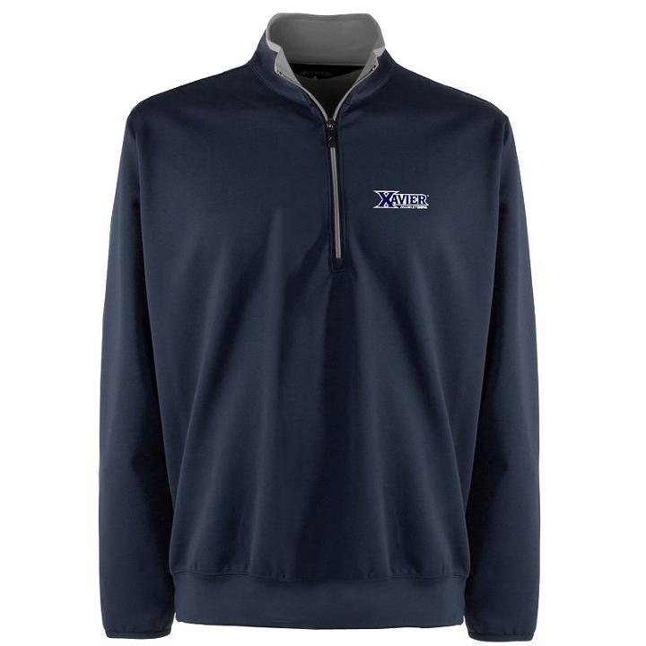 Men's Xavier Musketeers 1/4-zip Leader Pullover, Size: Large, Blue