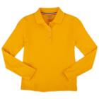 Girls 7-20 & Plus Size French Toast School Uniform Long-sleeved Polo Shirt, Size: 7-8, Drk Yellow