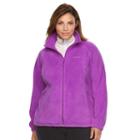 Plus Size Columbia Three Lakes Fleece Jacket, Women's, Size: 1xl, Lt Purple