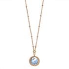 Lc Lauren Conrad Birthstone Shaker Pendant Necklace, Women's, Blue