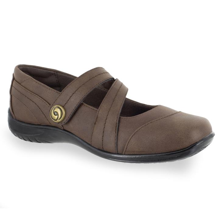 Easy Street Mary Women's Flats, Size: 11 Ww, Brown