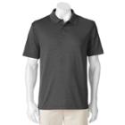 Men's Haggar Classic-fit Textured Performance Polo, Size: Xl, Black