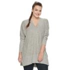 Juniors' Plus Size Miss Chievous Dolman High-low Tunic, Girl's, Size: 3xl, Green Oth