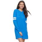 Juniors' So&reg; Sporty Long Sleeve Dress, Teens, Size: Medium, Blue (navy)