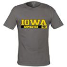 Men's Iowa Hawkeyes Complex Tee, Size: Large, Grey (charcoal)