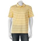 Men's Croft & Barrow&reg; Classic-fit Striped Mesh Performance Polo, Size: Xl, Med Yellow