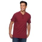 Men's Rock & Republic Layered-collar Henley, Size: Xxl, Red