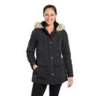 Women's Fleet Street Faille Anorak Jacket, Size: Xl, Black