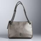 Simply Vera Vera Wang Brent Triple Entry Shoulder Bag, Women's, Dark Grey