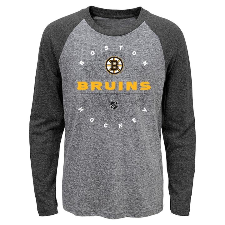 Boys 4-18 Boston Bruins Promo Tee, Size: 16-18, Grey