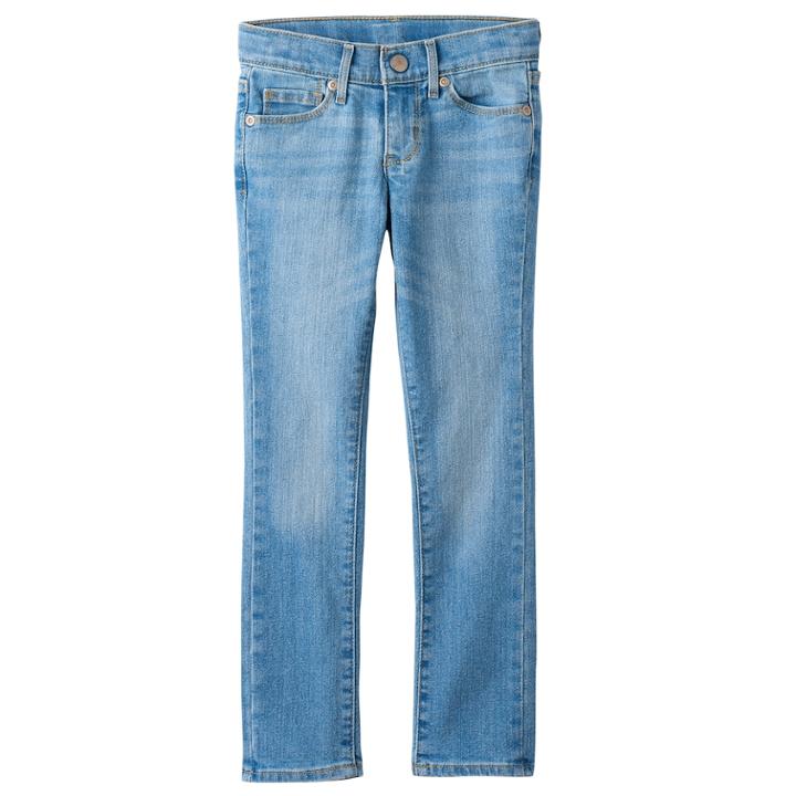 Girls 4-10 Sonoma Goods For Life&trade; Skinny Jeans, Size: Medium (4), Med Blue