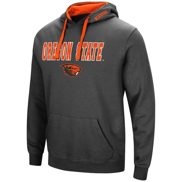 Men's Oregon State Beavers Pullover Fleece Hoodie, Size: Large, Drk Orange