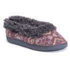 Muk Luks Women's Striped Slide Slippers, Size: Medium, Purple