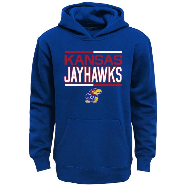 Boys 8-20 Kansas Jayhawks Fleece Hoodie, Size: S 8, Blue Other