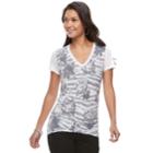 Women's Apt. 9&reg; Embellished Graphic Tee, Size: Large, Natural