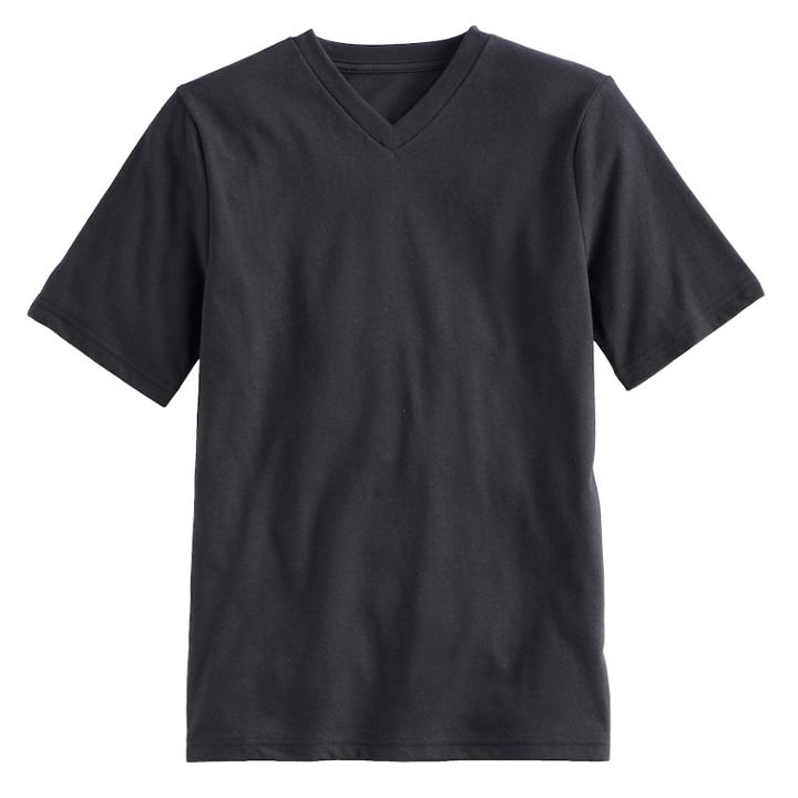 Boys 8-20 Urban Pipeline&reg; Ultimate Solid V-neck Tee, Size: Large, Black
