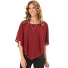 Women's Apt. 9&reg; Textured Pullover, Size: Small, Red