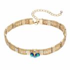 Bug Mesh Choker Necklace, Women's, Gold