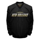 Men's Franchise Club Tone City New Orleans Football Windshell Pullover Jacket, Size: Xxl, Black