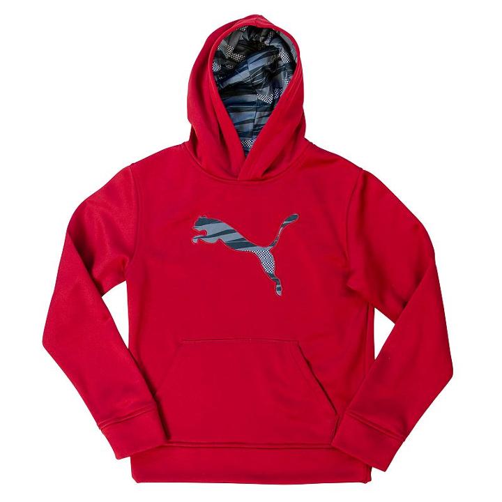 Boys 4-7 Puma Big Cat Performance Hoodie, Boy's, Size: 4, Brt Red