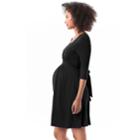 Maternity Pip & Vine By Rosie Pope Wrap Nursing Dress, Women's, Size: M-mat, Black