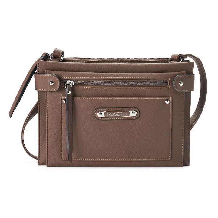Rosetti Zuma Triple Entry Crossbody Bag, Women's, Dark Brown