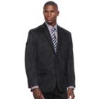 Men's Chaps Classic-fit Faux-suede Stretch Sport Coat, Size: 42 Short, Black