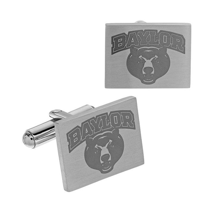 Fiora Stainless Steel Baylor Bears Team Logo Cuff Links, Men's, Multicolor