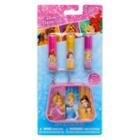Disney Princess Rapunzel, Cinderella & Belle Girls Lip Gloss & Pouch Set, Multicolor