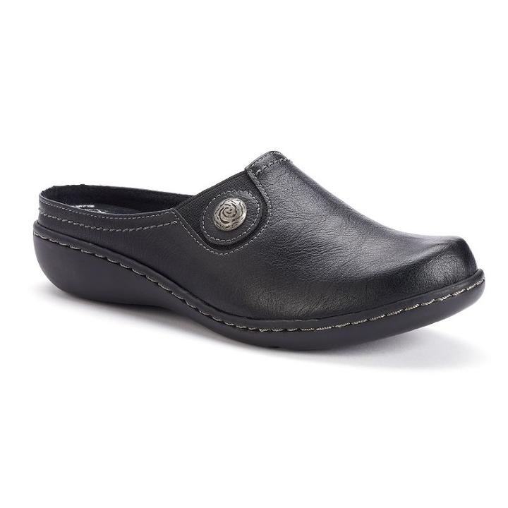 Soft Style By Hush Puppies Jamila Women's Clogs, Size: 6 Xw, Black