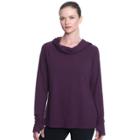 Women's Gaiam Emery Cowl Neck Hood Top, Size: Xl, Grey Other