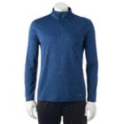 Men's Tek Gear Quarter-zip Top, Size: Xl, Blue (navy)