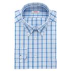 Men's Izod Solid Twill Regular-fit Button-down Collar Dress Shirt, Size: 16.5 36/37, Turquoise/blue (turq/aqua)