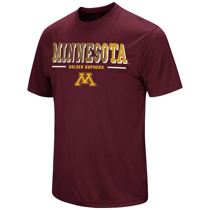 Men's Colosseum Minnesota Golden Gophers Embossed Tee, Size: Large, Dark Red