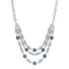1928 Blue Marquise Swag Necklace, Women's, Size: 18
