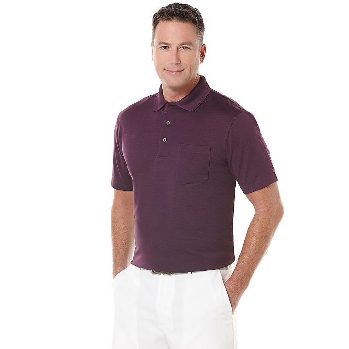 Big & Tall Grand Slam Airflow Solid Pocketed Performance Golf Polo, Men's, Size: 2xb, Purple Oth