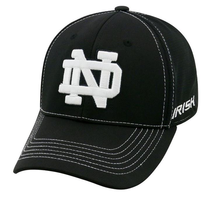 Adult Top Of The World Notre Dame Fighting Irish Dynamic Performance One-fit Cap, Men's, Black
