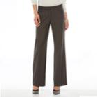 Apt. 9&reg; Modern Fit City Trouser Pants - Women's, Size: 8 Short, Med Brown