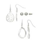 Ball Stud & Drop Earring Set, Women's, Multicolor