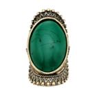 Gs By Gemma Simone Oval Cabochon Ring, Women's, Size: 7.5, Green