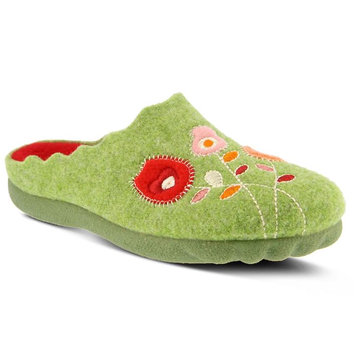 Flexus By Spring Step Wildflower Women's Mules, Size: 37, Green